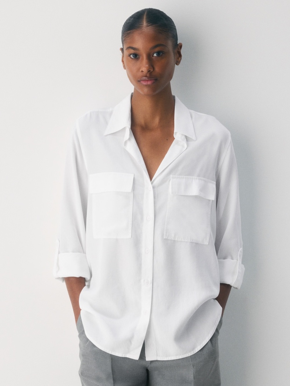 EUC Babaton size 2XL White Button-Up Shirt